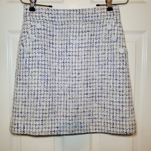 J. Crew Factory Tweed Mini Skirt Sz 2 NWT - Picture 1 of 10